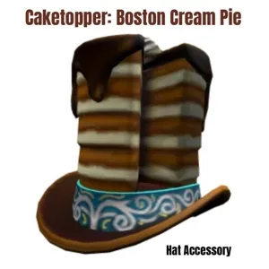 Caketopper: Boston Cream Pie Toy Code - In Stock - Fast Delivery 