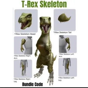 T Rex Skeleton Toy Bundle Code Avatar - In Stock - Fast Delivery ( 5mins - 12H Max )