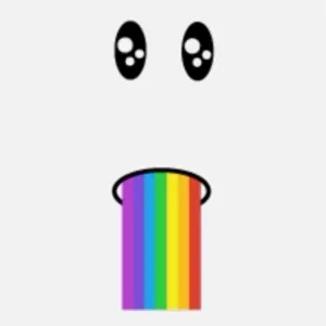 Rainbow Barf Face Toy Code Avatar  - In Stock - Fast Delivery ( 5mins - 12H Max ) 