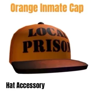 Orange Inmate Cap Toy Code Avatar - In Stock - Fast Delivery ( 5mins - 12H Max )