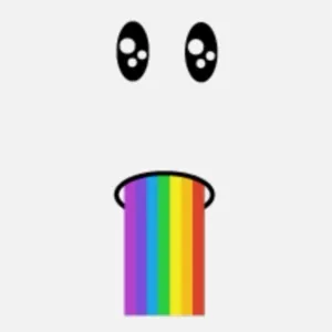 Rainbow Barf Face Toy Code Avatar - Delivered in 12hr - 36hr( Not Instant )