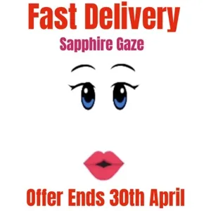 Sapphire Gaze Face Toy Code Avatar - In Stock - Fast Delivery 