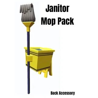 Janitor Mop Pack Toy Code Avatar - In Stock - Fast Delivery ( 5mins - 12H Max )