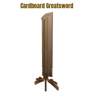 Cardboard Greatsword Virtual Item Toy Code Avatar