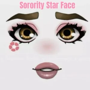 Sorority Star Face Toy Face Code Avatar - Delivered in 12hr - 36hr 