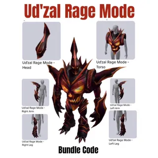 Ud'zal Rage Mode Virtual Item Toy Bundle Code - In Stock - Fast Delivery 