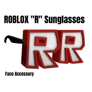 RBLOX "R" Sunglasses Toy Code Avatar - Delivered in 1hr - 30hr ( Not Instant )