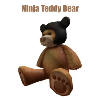 Ninja Teddy Bear Virtual Item Toy Code Avatar 