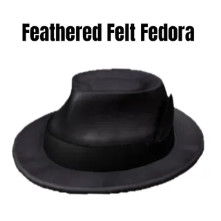 Feathered Felt Fedora Toy Code Avatar - In Stock - Fast Delivery ( 5mins - 12H Max ) 