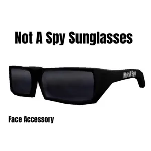 Not A Spy Sunglasses Virtual Item Toy Code Avatar - In Stock - Fast Delivery 