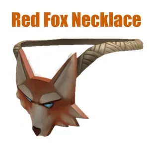 Red Fox Necklace Virtual Item Toy Code - In Stock - Fast Delivery 