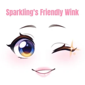 Sparkling's Friendly Wink Toy Face Code Avatar - Delivered in 12hr - 36hr ( Not Instant )