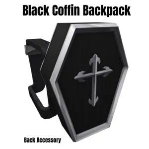 Black Coffin Backpack Toy Code Avatar - In Stock - Fast Delivery ( 5mins - 12H Max )