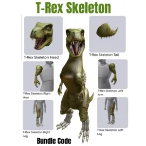 T-Rex Skeleton Toy Bundle Code - Instant Delivery 