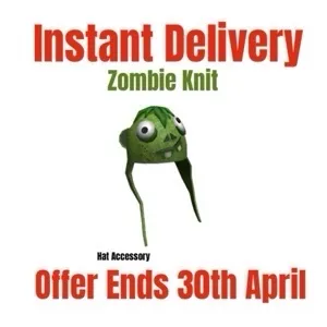Zombie Knit Toy Code Avatar - Instant Delivery 