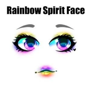 Rainbow Spirit Face Toy Face Code Avatar - In stock - Fast Delivery 