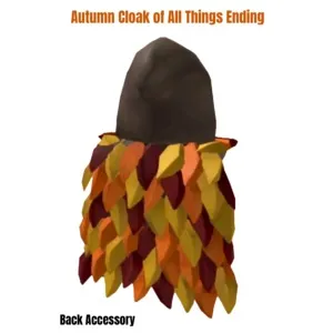 Autumn Cloak of All Things Ending Toy Code Avatar - In Stock - Fast Delivery ( 5mins - 12H Max )
