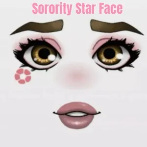 Sorority Star Face Toy Face Code Avatar - Delivered in 12hr - 36hr 