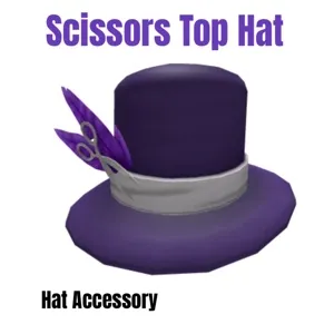Scissors Top Hat Virtual Item Toy Code Avatar - In stock - Fast Delivery 