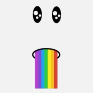 Rainbow Barf Face Toy Code Avatar  - In Stock - Fast Delivery ( 5mins - 12H Max ) 