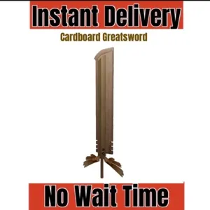 Cardboard Greatsword Toy Code Avatar - Instant Delivery 