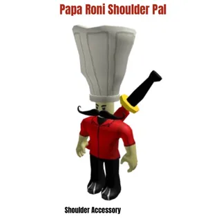 Papa Roni Shoulder Pal Toy Code Avatar - Instant Delivery 