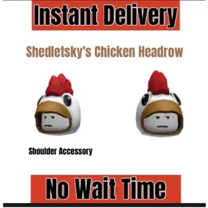 Shedletsky's Chicken Headrow Toy Code Avatar - Instant Delivery 