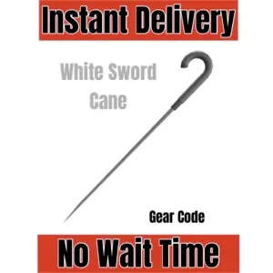 White Sword Cane Toy Code Avatar - Instant Delivery 