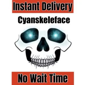 Cyanskeleface Toy Face Code Avatar - Instant Delivery 