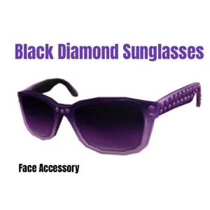 Black Diamond Sunglasses Toy Code Avatar - In Stock - Fast Delivery ( 5mins - 12H Max )