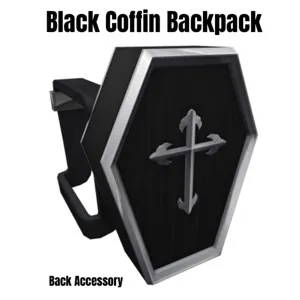Black Coffin Backpack Toy Code Avatar - Delivered in 1hr - 30hr ( Not Instant )