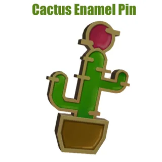 Cactus Enamel Pin Virtual Item Toy Code