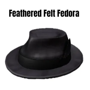 Feathered Felt Fedora Virtual Item Toy Code Avatar - In Stock - Fast Delivery 