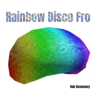 Rainbow Disco Fro Toy Code Avatar - In Stock - Fast Delivery ( 5mins - 12H Max )