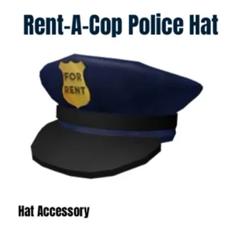 Rent A Cop Police Hat Toy Code Avatar - In stock - Fast Delivery ( 5mins - 12H Max ) 