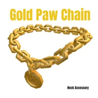 Gold Paw Chain Toy Code Avatar - In Stock - Fats Delivery ( 5mins - 12H Max )