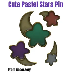Cute Pastel Stars Pin Toy Code Avatar - In Stock - Fast Delivery 