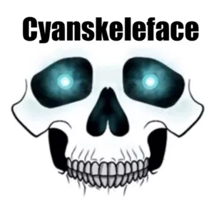 Cyanskeleface Toy Face Code Avatar - Instant Delivery