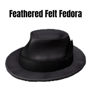 Feathered Felt Fedora Toy Code Avatar - In Stock - Fast Delivery ( 5mins - 12H Max ) 
