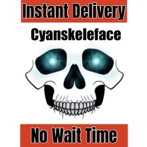 Cyanskeleface Toy Face Code Avatar - Instant Delivery 