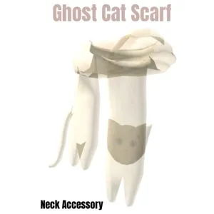 Ghost Cat Scarf Toy Code Avatar - Delivered in 12hr - 36hr ( Not Instant )