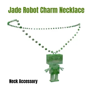 Jade Robot Charm Necklace Toy Code Avatar - In Stock - Fast Delivery ( 5mins - 12H Max )