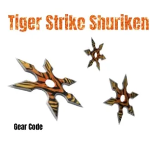 Tiger Strike Shuriken Toy Code Avatar - In Stock - Fast Delivery ( 5mins - 12H Max )
