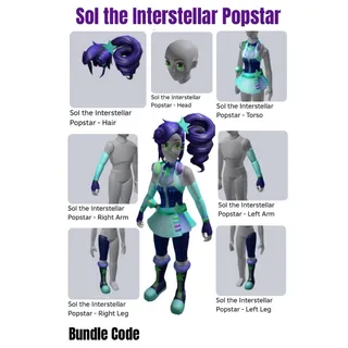 Sol the Interstellar Popstar Virtual Item Toy Bundle Code Avatar - In Stock - Fast Delivery 