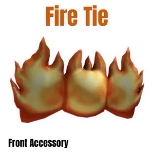 Fire Tie Virtual Item Toy Code Avatar - In Stock - Fast Delivery 