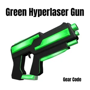 Green Hyperlaser Gun Toy Code Avatar - In Stock - Fast Delivery ( 5mins - 12H Max )