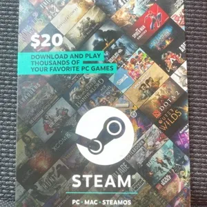 Steam Gift Card, $20