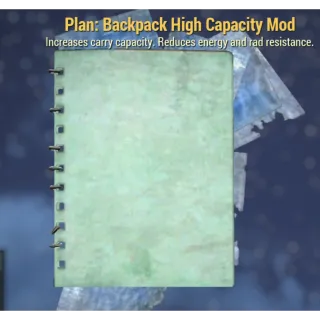 Plan: Backpack High Capacity Mod