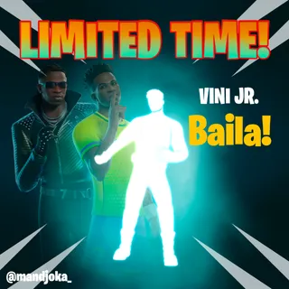 Fortnite Baila Emote Vini Jr. Vivo