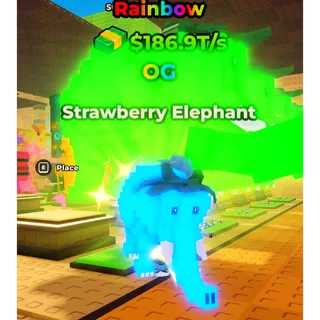 Rainbow Strawberry Elephant